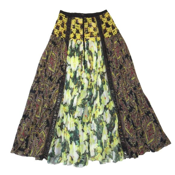 NWT Anthropologie Beguile by Byron Lars Petal Patch Maxi Skirt 2P Petite - Picture 11 of 12